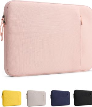 ProCase Laptop Sleeve for MacBook Neo 13 inch 2026 (Model A3404, A18 Pro), Protective Case with Soft Lining, Slim Travel Sleeve with Pocket for Accessories, Tailored for MacBook Neo 13” -Blush