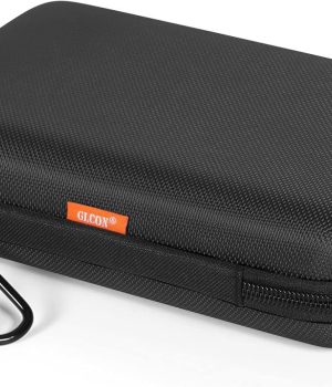 Shockproof Hard Shell Carrying Case for GPS, External Hard Drive, Power Bank, Charger, Cable, Heart Monitor, Cell Phone, Electronic Accessories – Larger Capacity Storage Pouch Travel Bag